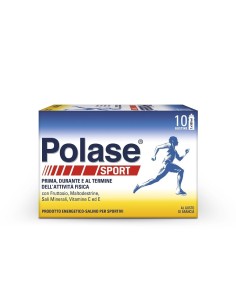 Polase Sport Magnesio e Potassio Integratore Alimentare Sali Minerali Vitamina E Vitamina C 10 Bustine